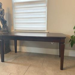 Dark Brown Coffee Table w/ 2 Side Tables
