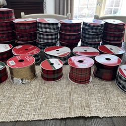 Christmas Ribbon Huge Lot!!!!