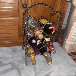 Cast Iron Wine Rack