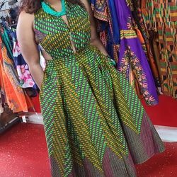 African skirt  with headwrap 