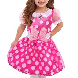 Dress minnie mouse girl birthday party halloween princess disney 