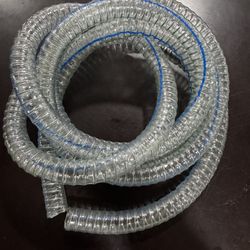 10 ft x 3/4 ID Steel Wire Suction PVC Flexible Tubing High Pressure Heavy Duty UV Chemical Resistant Vinyl Hose    Fe5)