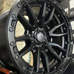 Fuel Rebel D679 17x9 6x139.7 + 1 Offset For Silverado / Toyota Tacoma ( Set of 4 Wheels ) 🔥🔥🔥🔥