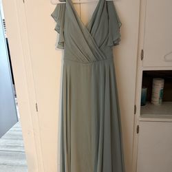 Sage green dress