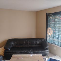 Black Leather Couch