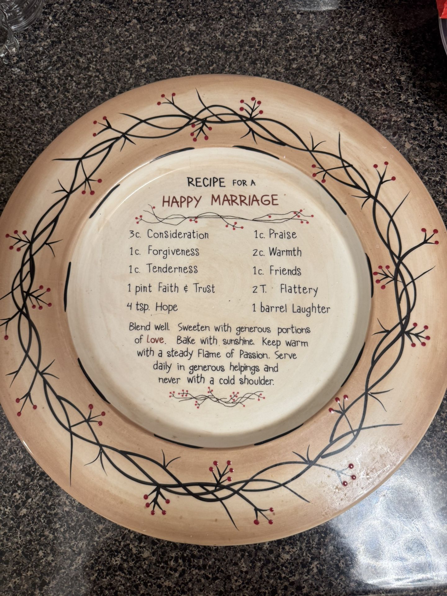 Recipe For A Happy Marriage - Home Goods