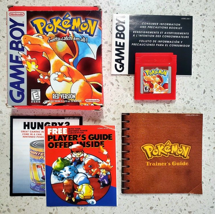Pokemon Red Version Nintendo Game Boy GB Complete Box Authentic CIB Pokémon