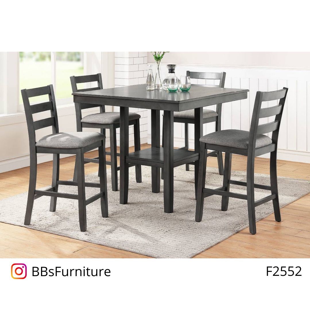 Gray Counter Height Dining Table Set (Free Delivery) Dining sets