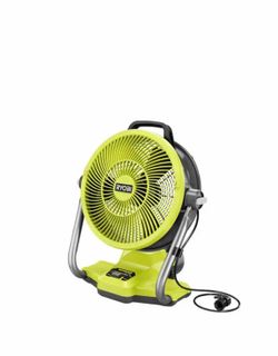 18V Cordless Hybrid WHISPER SERIES 12 in. Misting Air Cannon Fan (Tool Only)