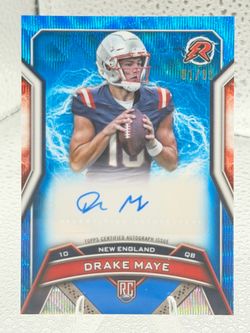 Drake Maye rookie auto /99 out of Topps Resurgence 2024