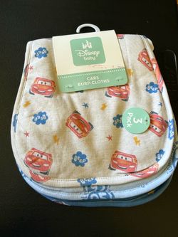 Disney baby Pixar Cars burp cloth set 3