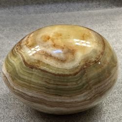  Vintage Marble Alabaster Granite Stone Egg Hand Carved Multicolor 