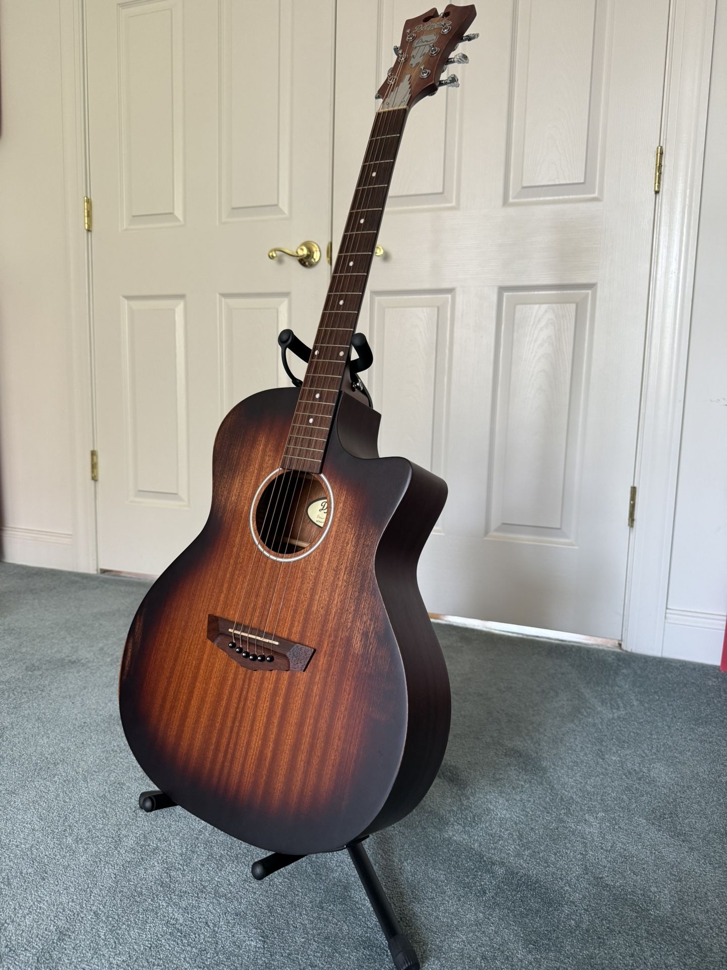 D'Angelico Premier Gramercy LS Acoustic-electric Guitar - Aged Mahogany