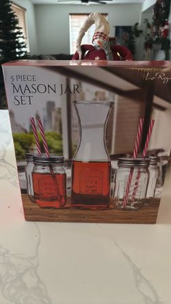 5 Piece Mason Jar Set