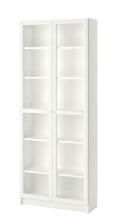 Glass door bookcase