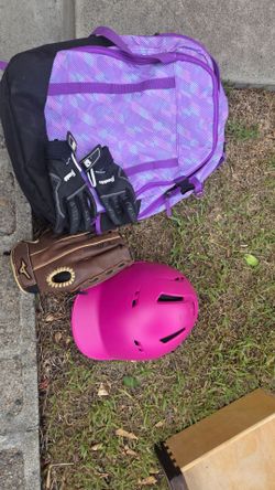 Girls softball gear
