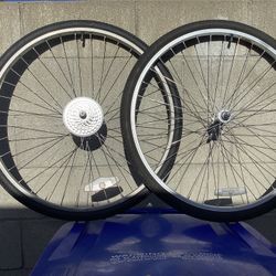 26”Beach Cruiser Alex Bike Wheels 7 Speeds The Rims Is Used Tires Tubes Is News $100 Set