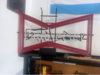 Neon Budweiser bar light