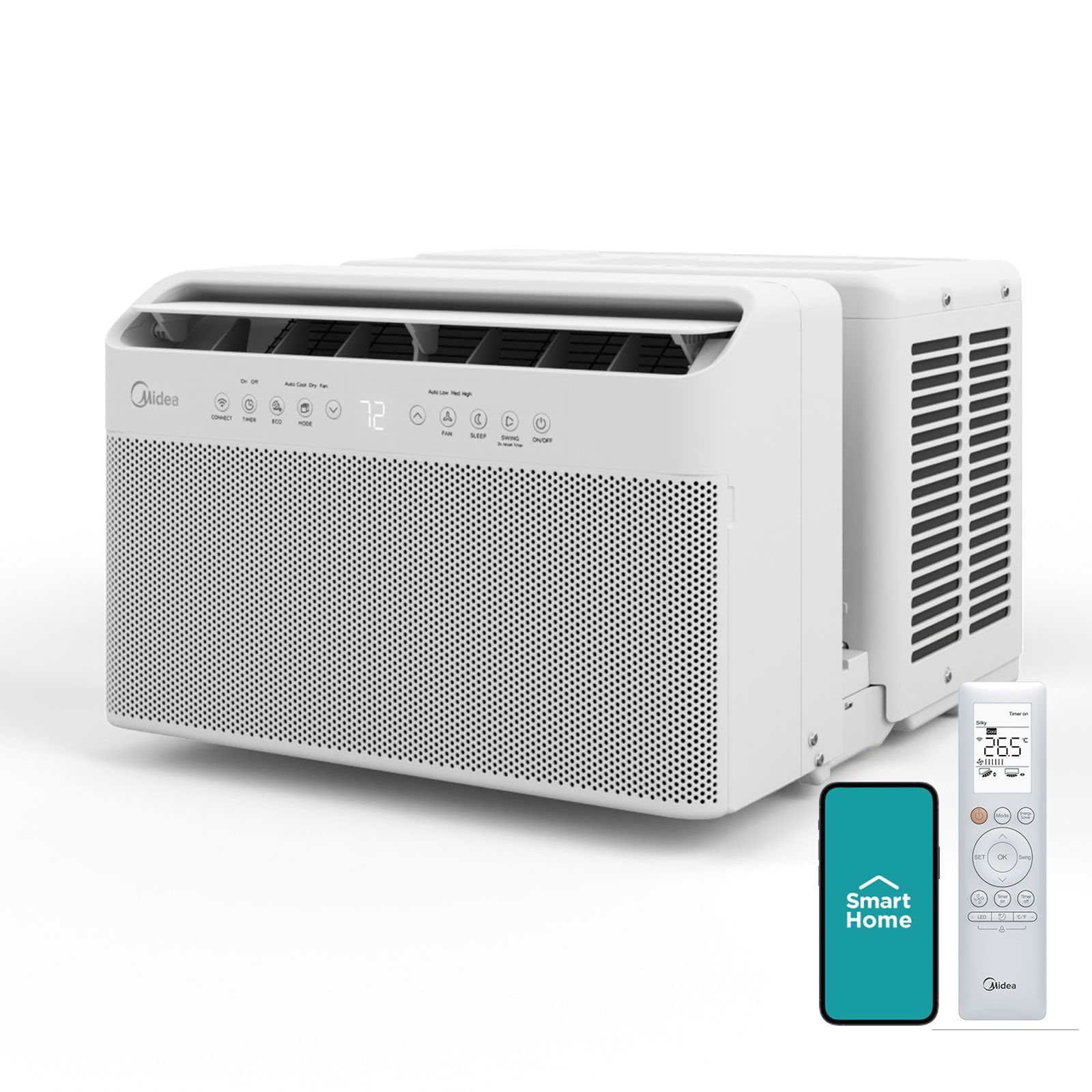 Midea U-Shaped Medium Room Window Air Conditioner , Remote Included ( 115-Volt , 8000-BTU ) ENERGY STAR Certified