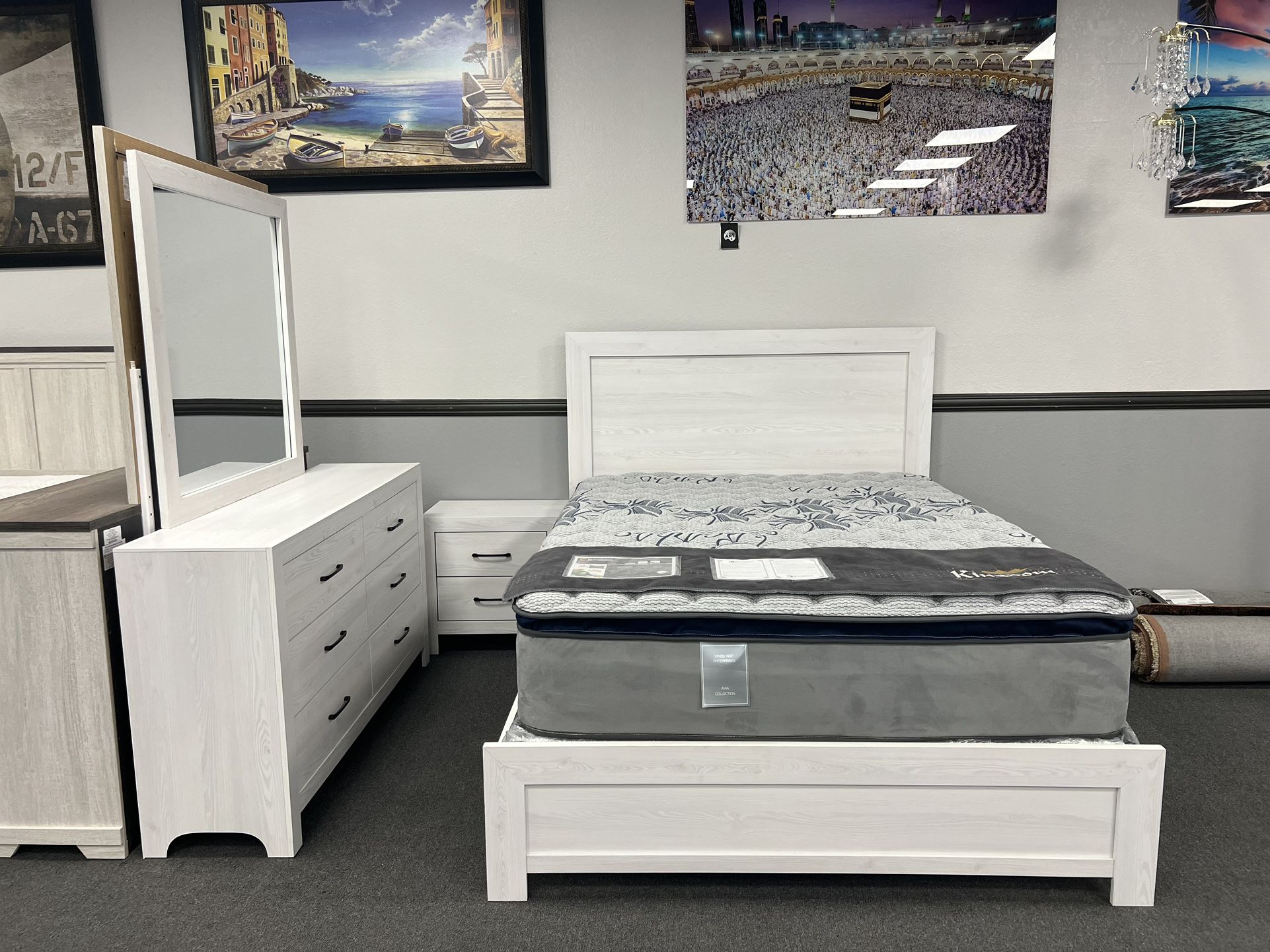 4PC White Queen Bedroom Set 🔥SALE🔥
