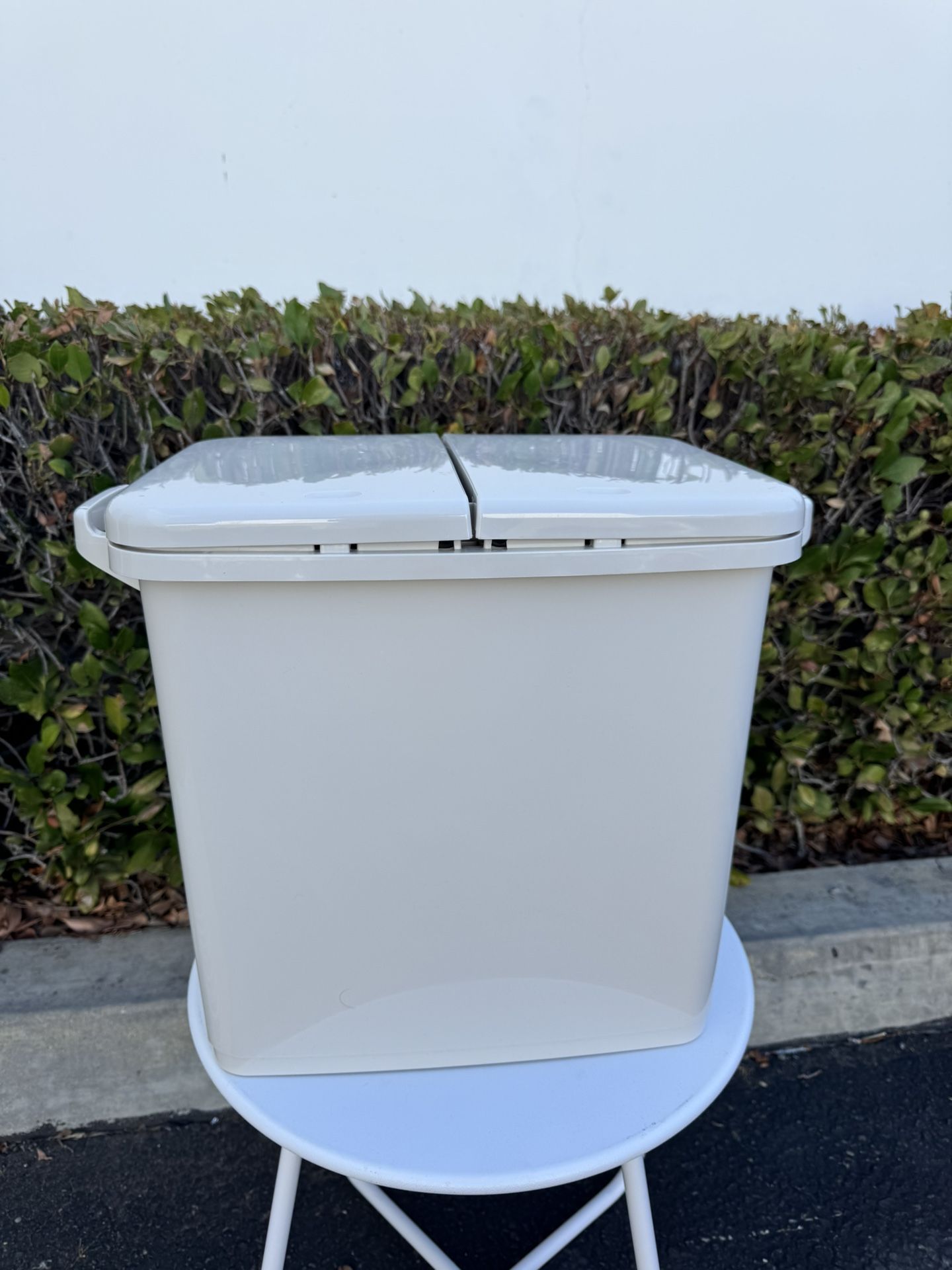Trash can 48L, garbage can for kitchen , double trash can with lid