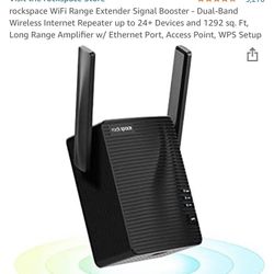  Wireless Internet Repeater up to 24+ Devices and 1292 sq. Ft, Long Range Amplifier w/ Ethernet Port, Access Point, WPS Setup
