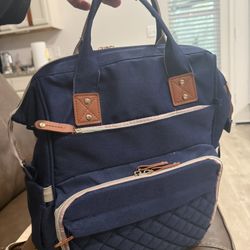 Blue Diaper Bag 