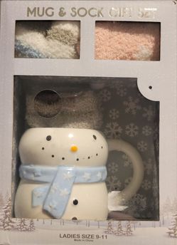 Brand New Ceramic Mug & Sock Gift Set