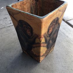 Decorative Artisan Umbrella Holder / Floral Base / trash Can 