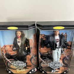 New Never Opened Harley Davidson Barbie Dolls $35 Ea Or Both For $65     