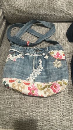 Beautiful Hand Made One Of A Kind Jean Hand Bags.