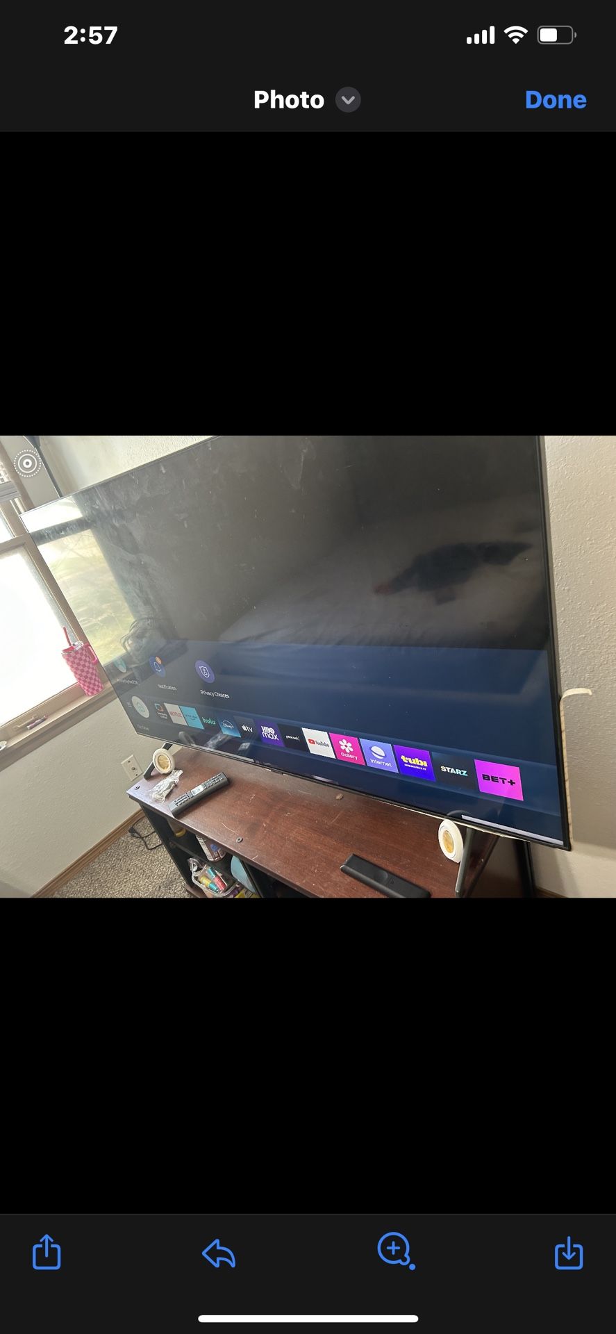 65” Samsung Smart Tv