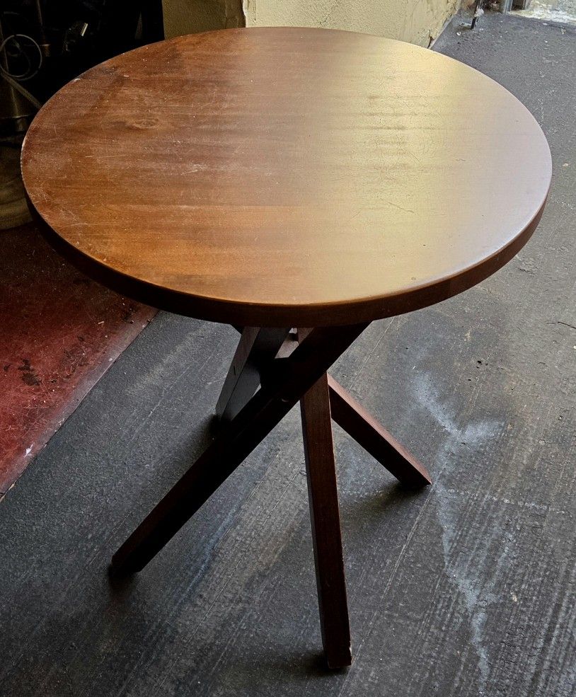 Cute All Wood Table Side Table