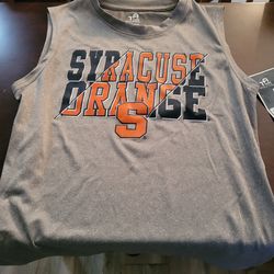 Boys Team Athletics Gray Syracuse Orange S University Sleeveless Sz M (8 -10) T-Shirt