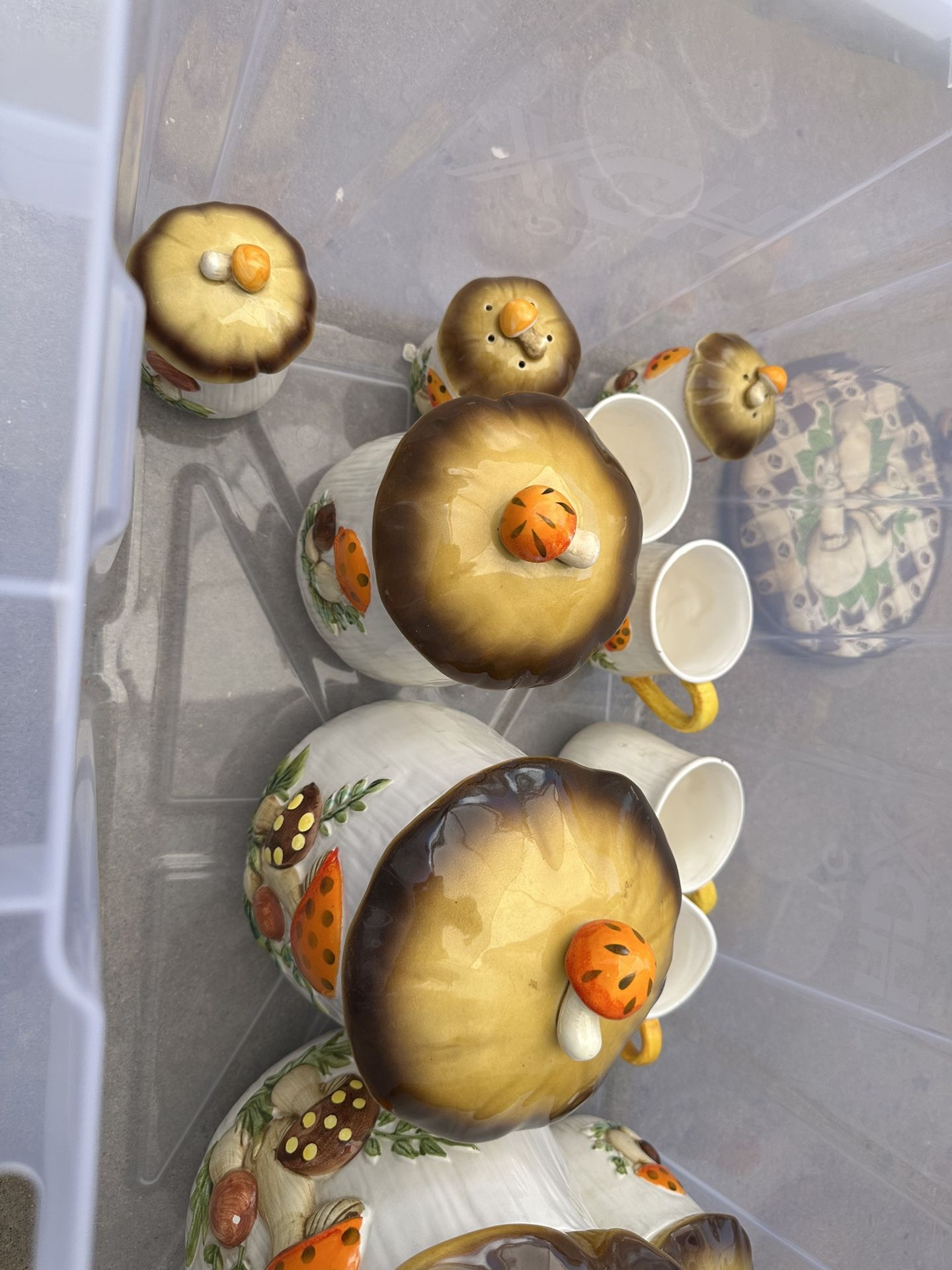Rare Mushroom Cannister Set