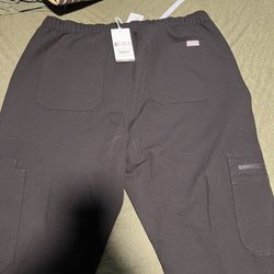 Figs Pants Black Large