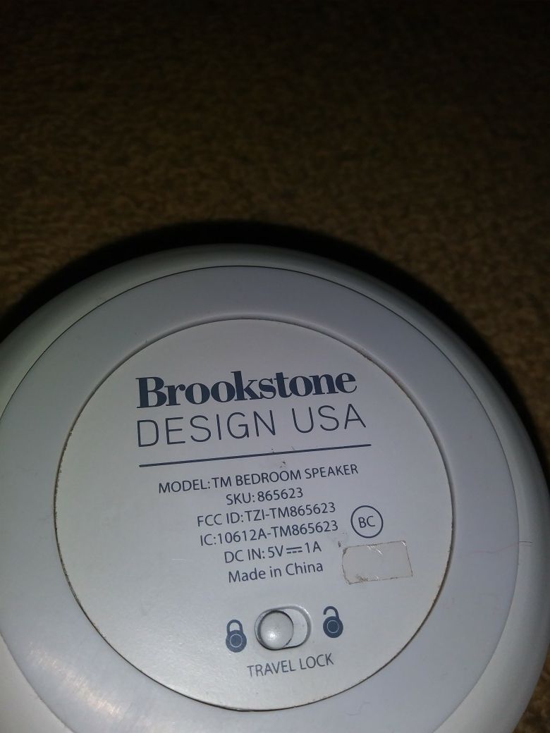 Brookstone Design USA TM Bedroom Speaker for Sale in Houston TX OfferUp