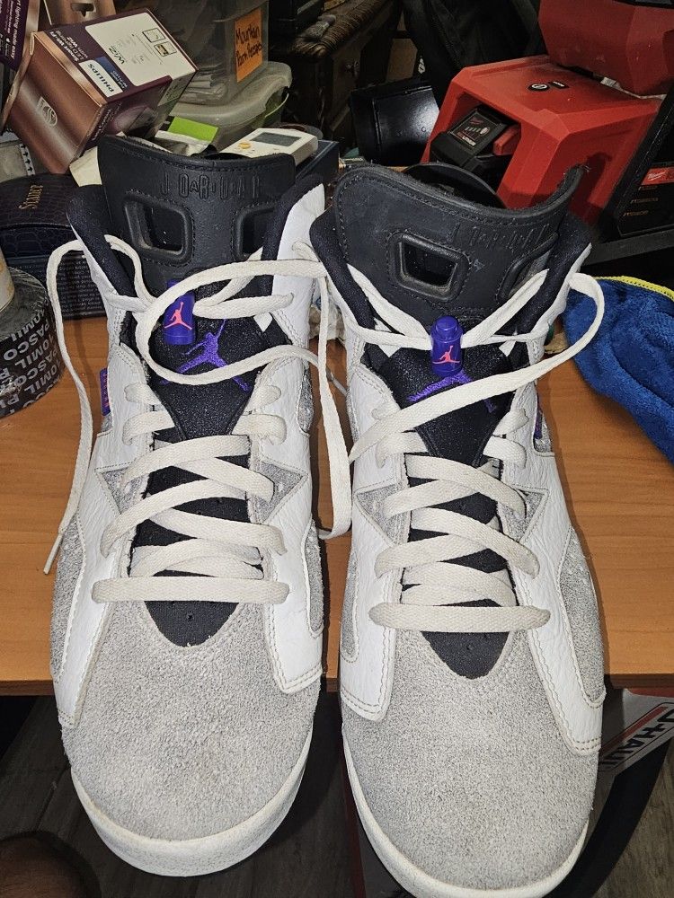 Nike Air Jordan 6 Retro Flint Grey Flight Nostalgia Size 10.5