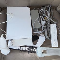 Nintendo Wii Console, Controllers, Games, Udraw Pad, And Accessories Bundle