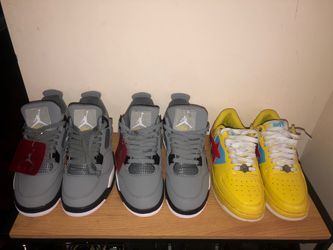 Jorden Cool Gray 4’s & Bapes