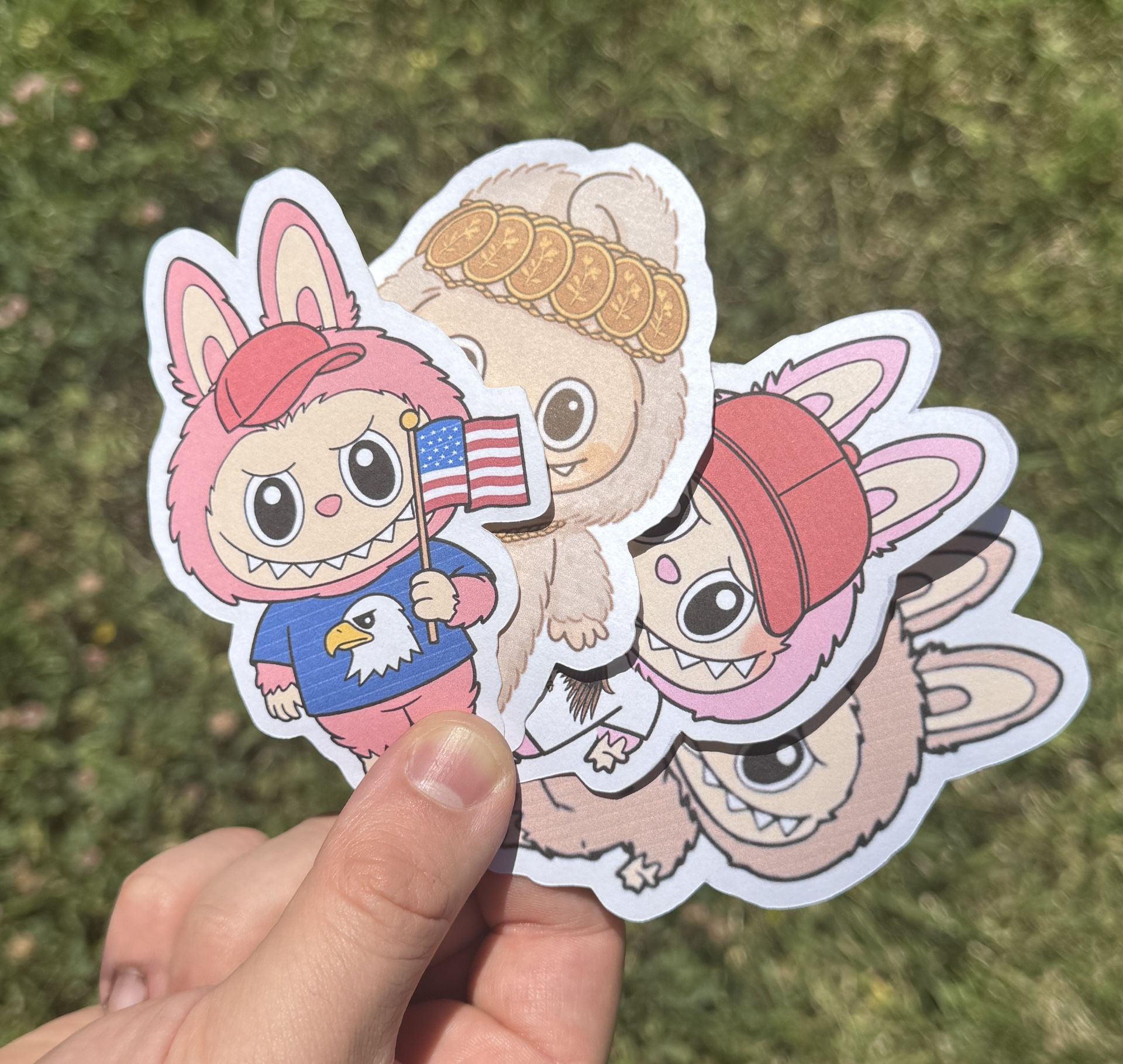 Labubu Stickers 4 Pack 