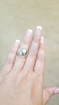 Sterling wedding band- womens size 6