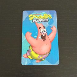 SpongeBob SquarePants Arcade Coin Pusher Card Patrick Star 004 Barcode