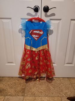 Girls Supergirl Halloween Costume Dress