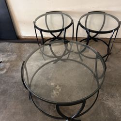Glass Table Set 
