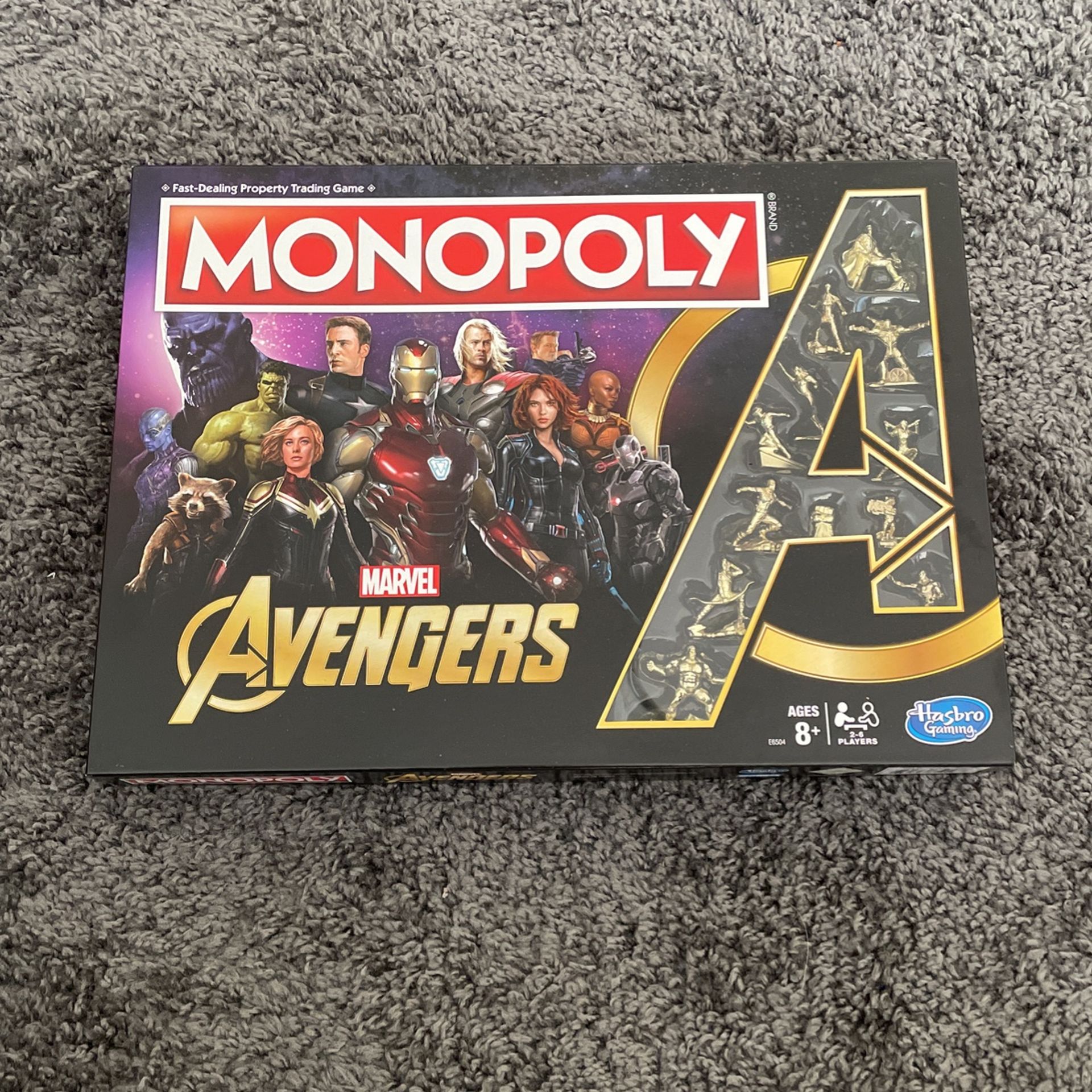 Marvel Avengers Monopoly (Like New, Used Once)