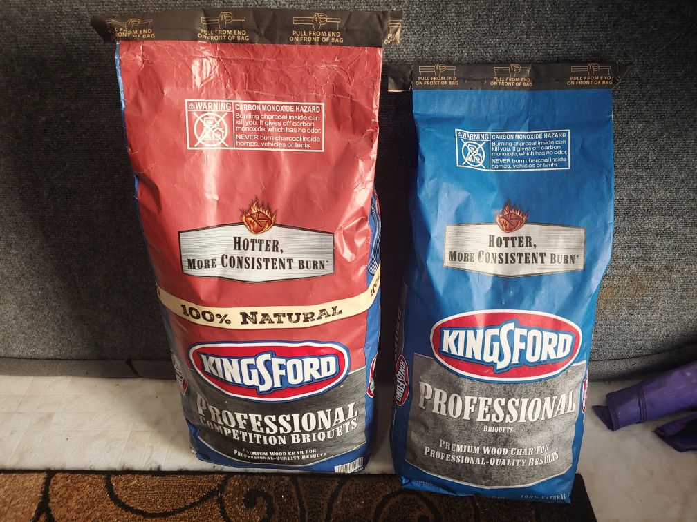 2 brand new bags of charcoal