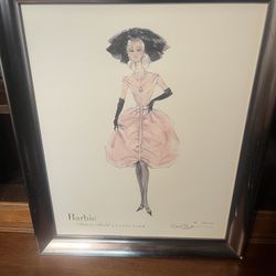 Barbie Fashion Model Collection Framed Picture by Robert Best [number 0833/5000]
