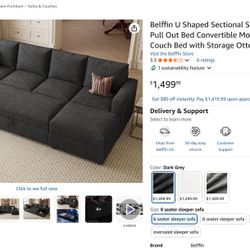 Sectional Sofa Bed