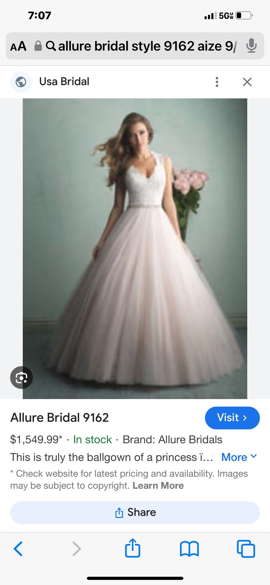 Allure Ivory Wedding Dress